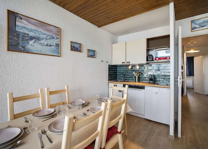 公寓 Ski-in Chalet-style View Flat - Les Eterlous